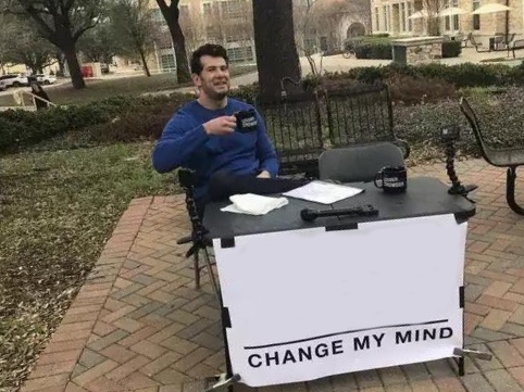 Change My Mind meme about Instant Hydration