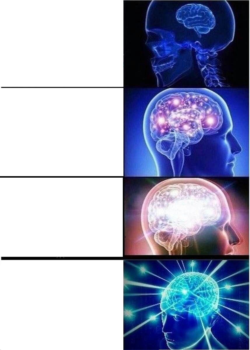 Expanding Brain meme about Instant Hydration
