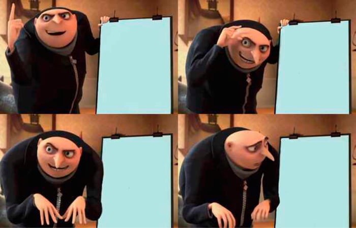 Gru's Plan meme about Instant Hydration