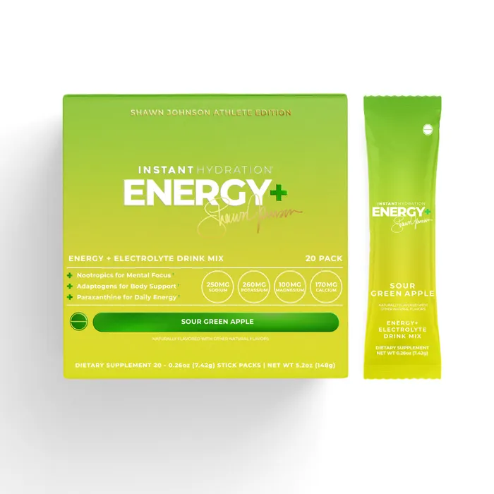 Energy+ Sour Green Apple box and stick