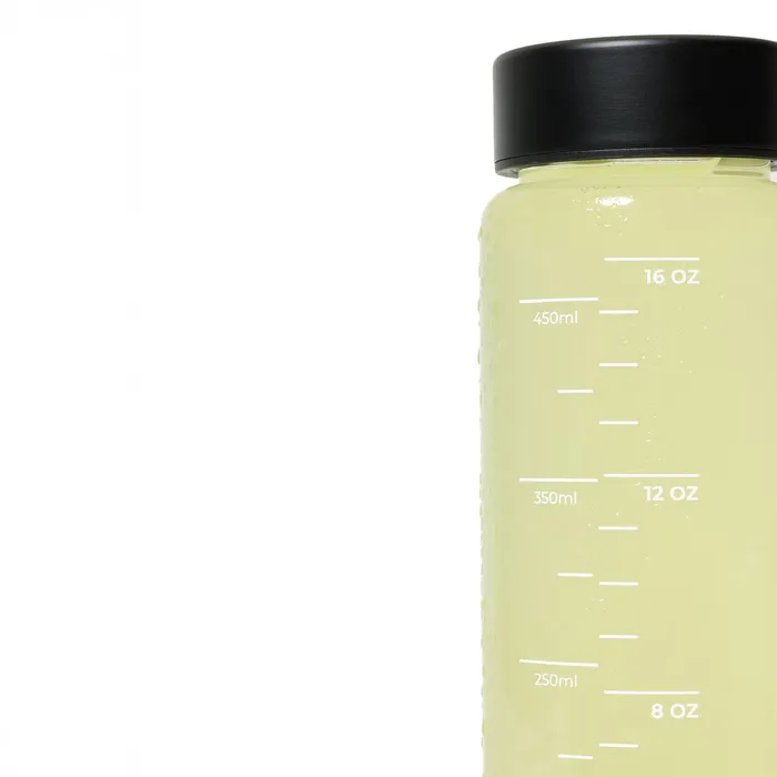 Water Bottle with ounce markings up the side